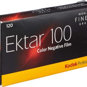 Kodak 831 4098 Ektar 100 Professional ISO 100, 120mm, Color Negative Film, 5 Roll Per Pack