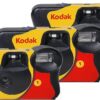 Kodak FunSaver Disposable Camera 800 ISO 35mm with Flash 27 Exposures Plus 100% Silicone Wrist Band and a Microfiber Cleaning Cloth (3 Pack) - Image 3