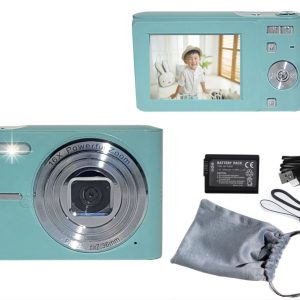 Compact HD Digital Camera (GREEN) 50MP 16X Zoom High Definition 1080P Point and Shoot Camera 32GB Memory Card (Copy) (Copy)