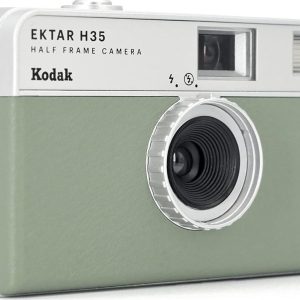 Kodak EKTAR H35 Half Frame Film Camera, 35mm, Reusable, Focus-Free, Lightweight, Easy-to-Use (Sage) (Film and AAA Battery are not Included)
