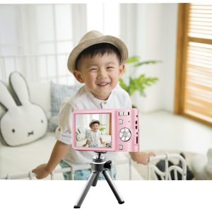 Compact HD Digital Camera (PINK) 50MP 16X Zoom High Definition 1080P Point and Shoot Camera 32GB Memory Card